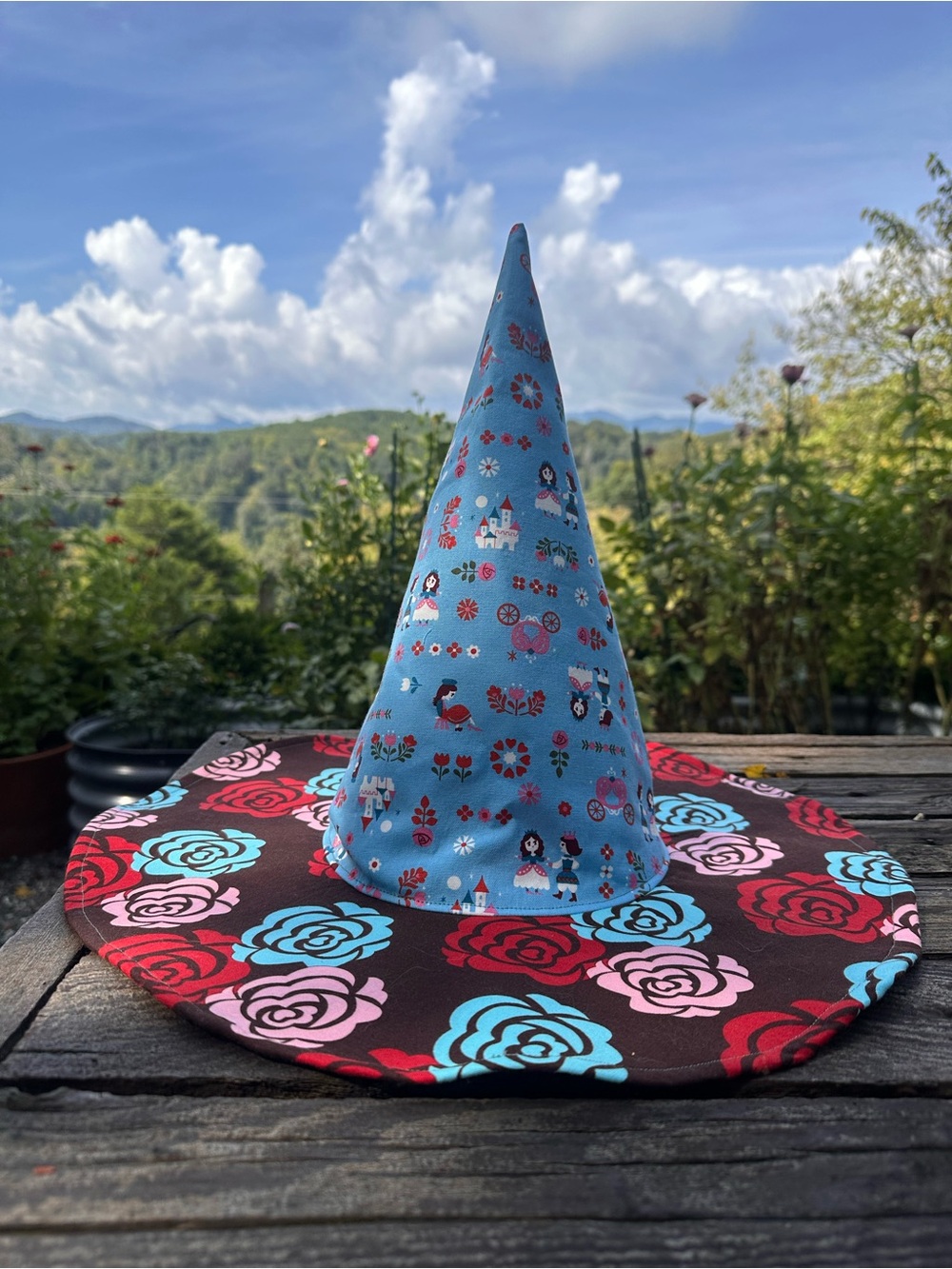 Floral & Fairytale Witch Hat for Women